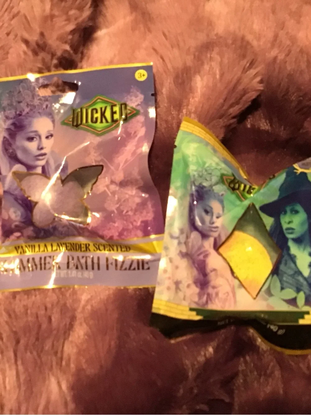 Quicker Vanilla Lavender Scented Bath Fizzer - Purple & Yellow Packaging
